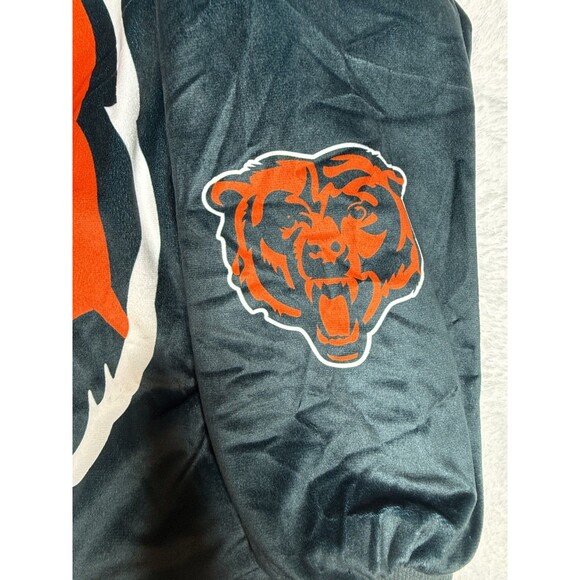 Chicago Bears Hooded FOCO Sherpa Oversized NFL Reversible Hoodie Wearable Adult - Picture 3 of 7